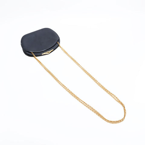 カルティエ CARTIER レザー ショルダーバッグ ブラック WS22599