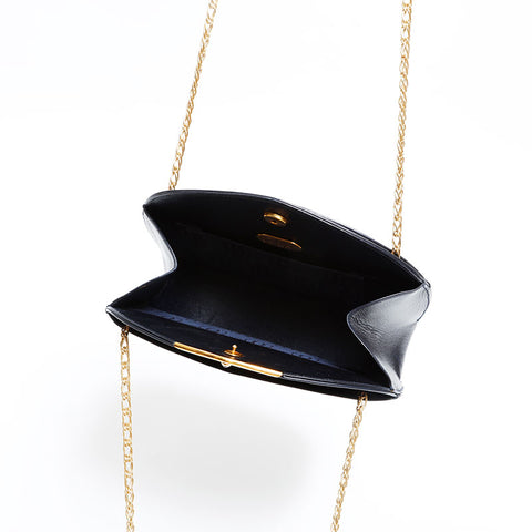 カルティエ CARTIER レザー ショルダーバッグ ブラック WS22599