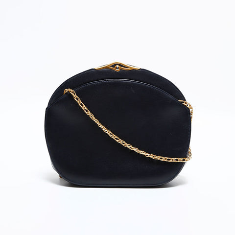 カルティエ CARTIER レザー ショルダーバッグ ブラック WS22599