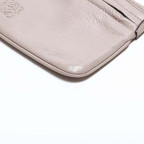 ロエベ LOEWE アナグラム レザー ミニ ショルダーバッグ グレー WS22600