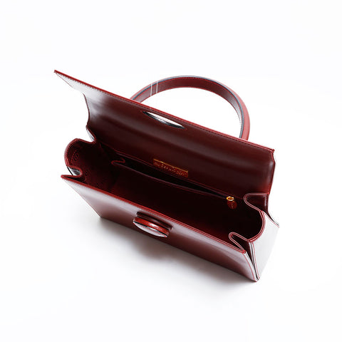 カルティエ CARTIER マスト ドゥ レザー ハンドバッグ レッド WS22602