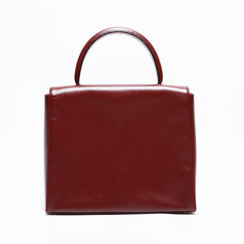 カルティエ CARTIER マスト ドゥ レザー ハンドバッグ レッド WS22602