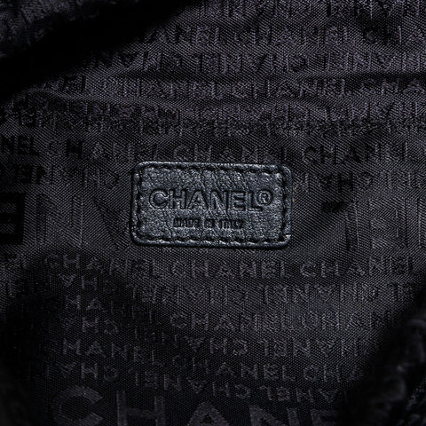 シャネル CHANEL 7番台 2002-2003 チョコバー タッセル ハンドバッグ ブラック WS22606