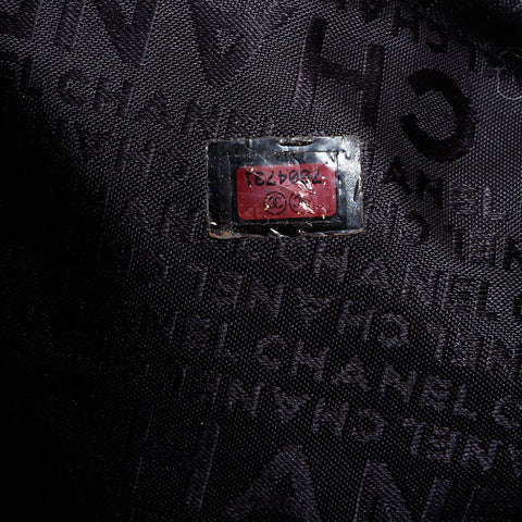 シャネル CHANEL 7番台 2002-2003 チョコバー タッセル ハンドバッグ ブラック WS22606