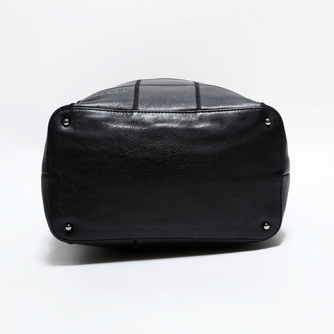 シャネル CHANEL 7番台 2002-2003 チョコバー タッセル ハンドバッグ ブラック WS22606