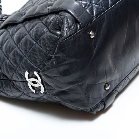 シャネル CHANEL 10番台 2005-2006 マテラッセ スタッズ チェーン ショルダーバッグ ブラック WS22607