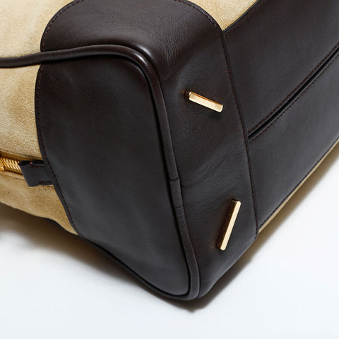 ロエベ LOEWE アマソナ 28 スエード ショルダーバッグ ベージュ WS22608