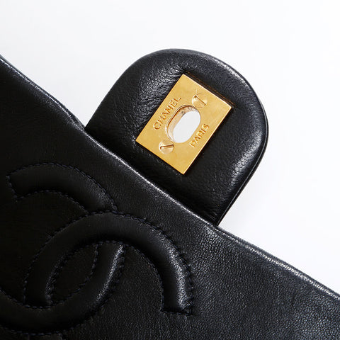 シャネル CHANEL 10番台 2005-2006 ラムスキン ミニ マトラッセ ショルダーバッグ ブラック WS22609