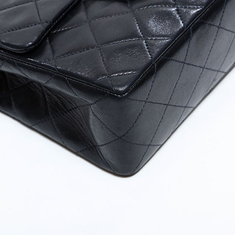 シャネル CHANEL 10番台 2005-2006 ラムスキン ミニ マトラッセ ショルダーバッグ ブラック WS22609
