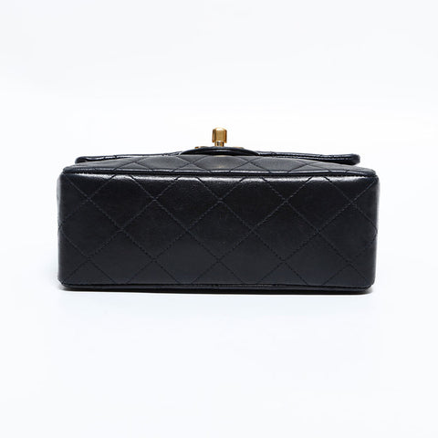 シャネル CHANEL 10番台 2005-2006 ラムスキン ミニ マトラッセ ショルダーバッグ ブラック WS22609