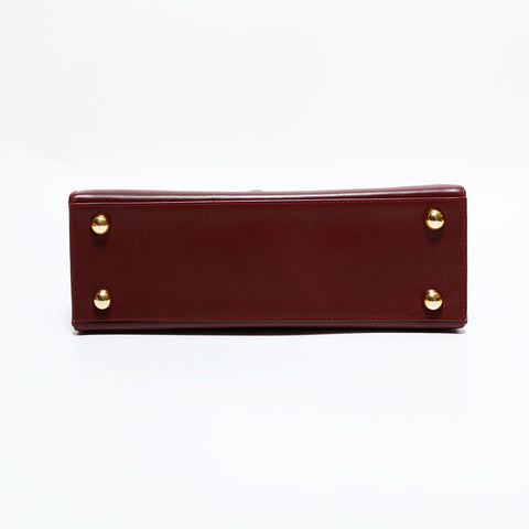カルティエ CARTIER マストドゥ レザー ハンドバッグ レッド WS22612