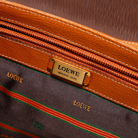 ロエベ LOEWE ベラスケス レザー 2way ショルダーバッグ ブラウン WS22613