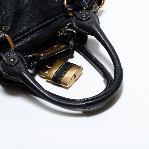 クロエ Chloe レザー パディントン ショルダーバッグ ブラック WS22614