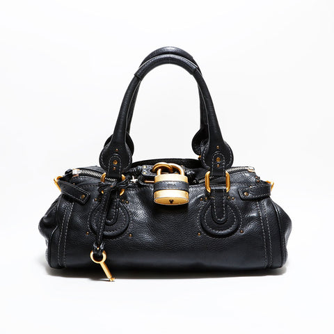 クロエ Chloe レザー パディントン ショルダーバッグ ブラック WS22614