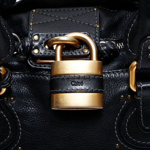 クロエ Chloe レザー パディントン ショルダーバッグ ブラック WS22614