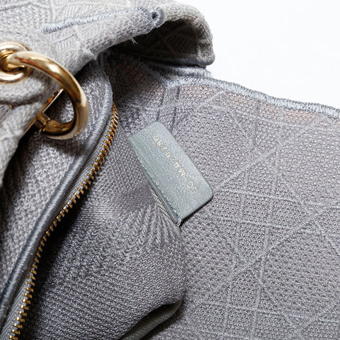 クリスチャンディオール Christian Dior キャンバス レディ D-ライト ショルダーバッグ グレー WS22616
