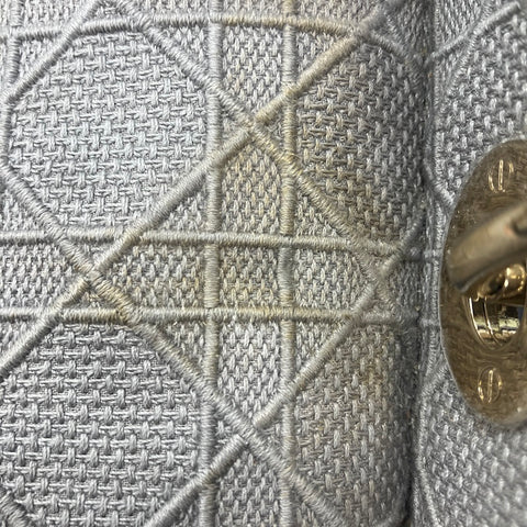 クリスチャンディオール Christian Dior キャンバス レディ D-ライト ショルダーバッグ グレー WS22616