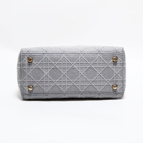 クリスチャンディオール Christian Dior キャンバス レディ D-ライト ショルダーバッグ グレー WS22616