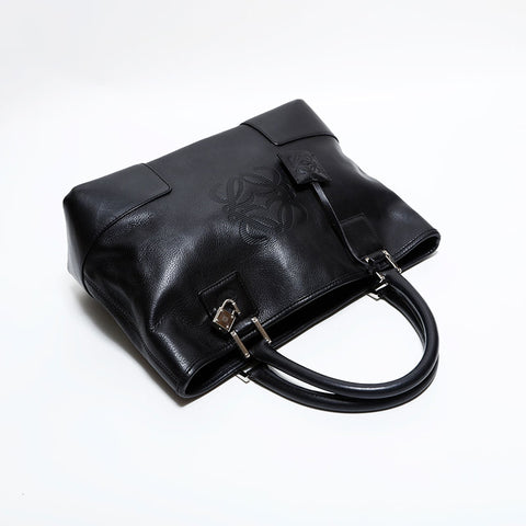 ロエベ LOEWE アマソナ レザー ハンドバッグ ブラック WS22617