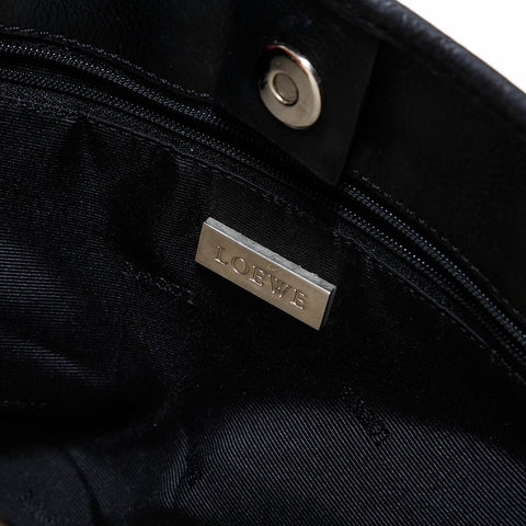 ロエベ LOEWE アマソナ レザー ハンドバッグ ブラック WS22617