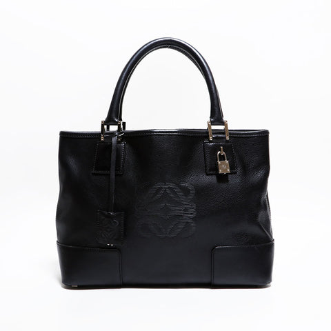 ロエベ LOEWE アマソナ レザー ハンドバッグ ブラック WS22617