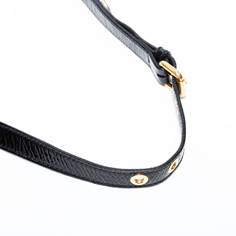 フェンディ FENDI パテントレザー メッセンジャー ショルダーバッグ ブラック WS22618
