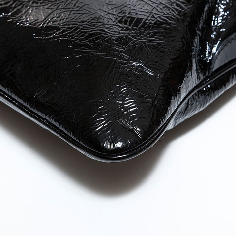 フェンディ FENDI パテントレザー メッセンジャー ショルダーバッグ ブラック WS22618