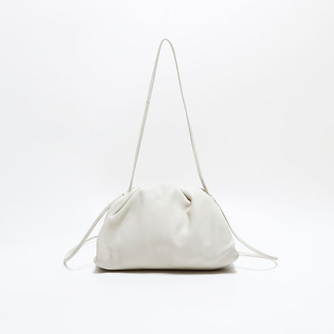 ボッテガヴェネタ BOTTEGAVENETA ミニ ザ ポーチ レザー ショルダーバッグ ホワイト WS22619