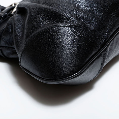 サルヴァトーレフェラガモ Salvatore Ferragamo レザー ガンチーニ ショルダーバッグ ブラック WS22620
