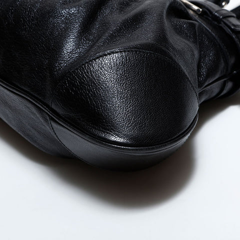 サルヴァトーレフェラガモ Salvatore Ferragamo レザー ガンチーニ ショルダーバッグ ブラック WS22620