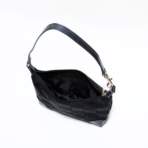 バレンシアガ BALENCIAGA ロゴ キャンバス ショルダーバッグ ブラック WS22622