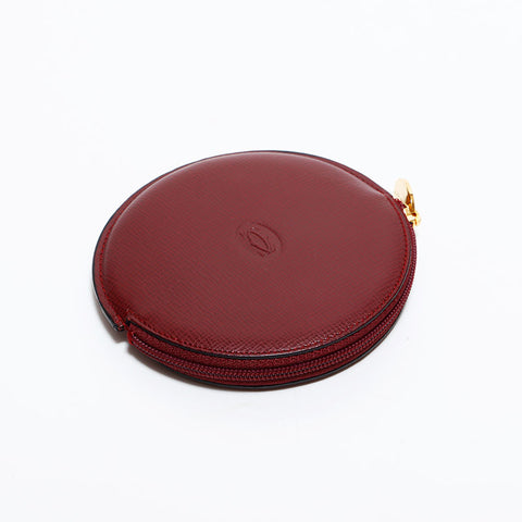 カルティエ CARTIER ポーチ ミニ マストドゥ レザー コインケース レッド WS22623