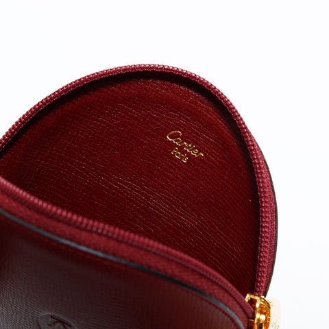 カルティエ CARTIER ポーチ ミニ マストドゥ レザー コインケース レッド WS22623