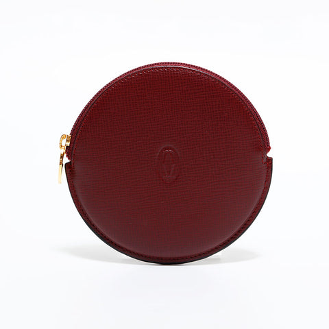 カルティエ CARTIER ポーチ ミニ マストドゥ レザー コインケース レッド WS22623