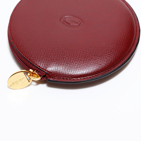 カルティエ CARTIER ポーチ ミニ マストドゥ レザー コインケース レッド WS22623