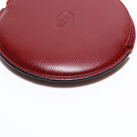 カルティエ CARTIER ポーチ ミニ マストドゥ レザー コインケース レッド WS22623