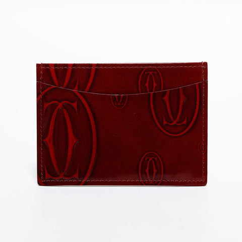 カルティエ CARTIER ハッピーバースデー カードケース レッド WS22624