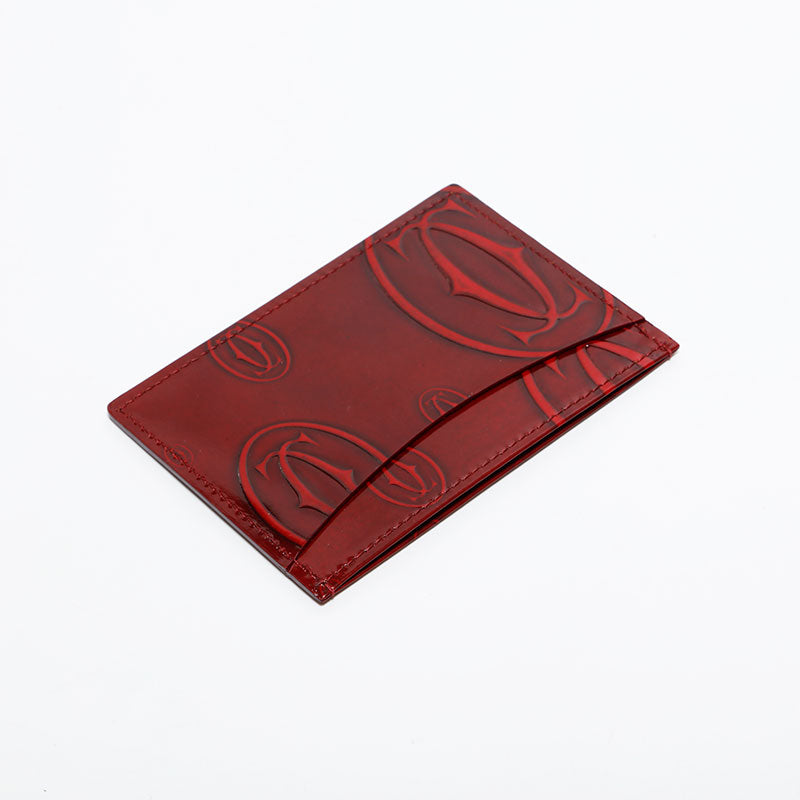 Cartier 赤 レザー 円筒型ケース Cartier 赤 レザー 円筒型ケース Cartier 赤 レザー 円筒型