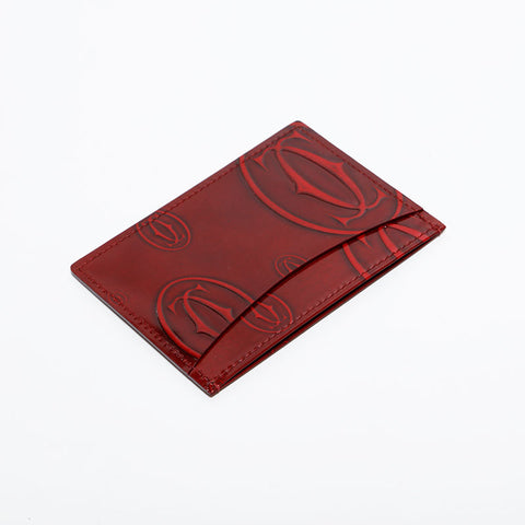 カルティエ CARTIER ハッピーバースデー カードケース レッド WS22624