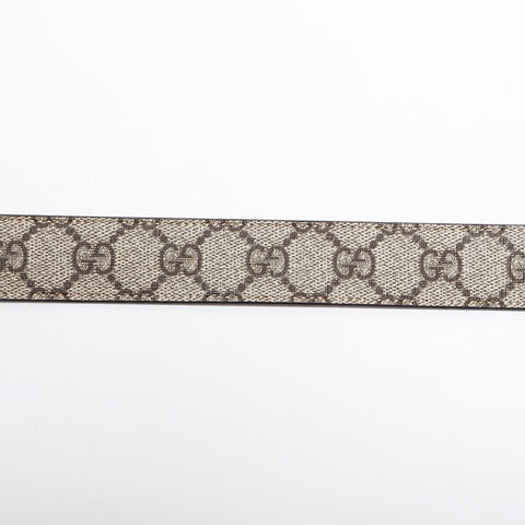 グッチ GUCCI GG スプリーム レッド ダブルG リバーシブル GG マーモント ベルト ブラウン WS22628