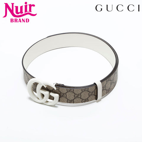 グッチ GUCCI GG スプリーム レッド ダブルG GG マーモント リバーシブル ベルト ブラウン WS22629