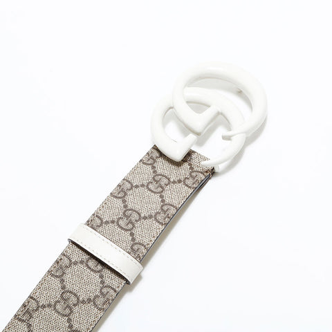 グッチ GUCCI GG スプリーム レッド ダブルG GG マーモント リバーシブル ベルト ブラウン WS22629