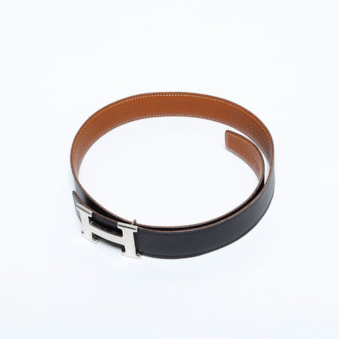 エルメス HERMES コンスタンス シルバー Size:70 F 2002年製 ベルト ブラック WS22634