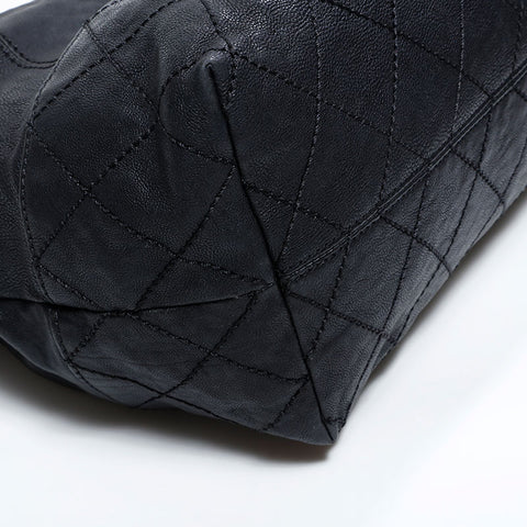 シャネル CHANEL レザー ココカバス チェーン  トートバッグ ブラック WS22641