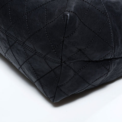 シャネル CHANEL レザー ココカバス チェーン  トートバッグ ブラック WS22641
