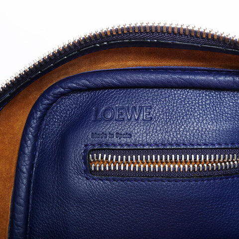 LOEWE Amazona 28 Leather Handbag blue WS22643