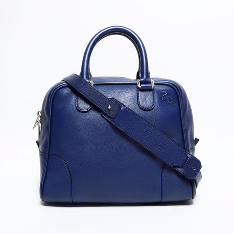 LOEWE Amazona 28 Leather Handbag blue WS22643
