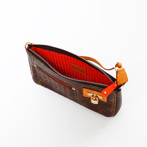 ルイ・ヴィトン LOUIS VUITTON 2008年製 モノグラム ペルフォ ポシェット アクセソワール ショルダーバッグ ブラウン WS22646