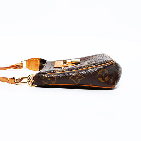 ルイ・ヴィトン LOUIS VUITTON 2008年製 モノグラム ペルフォ ポシェット アクセソワール ショルダーバッグ ブラウン WS22646
