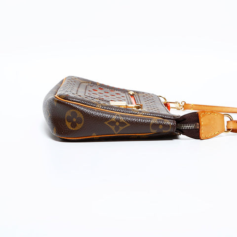 ルイ・ヴィトン LOUIS VUITTON 2008年製 モノグラム ペルフォ ポシェット アクセソワール ショルダーバッグ ブラウン WS22646